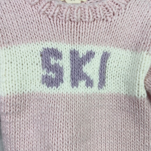 The Blueberry Hill Ski Sweater Kids 2-3Y Pink Knit Acrylic Ski Winter Snow Cabin - Picture 8 of 9